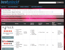 Tablet Screenshot of bestunlock.net